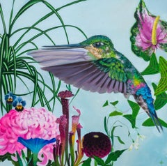 Darien - Acrylic Painting, Bird, Wildlife, colourful, tropical, canvas