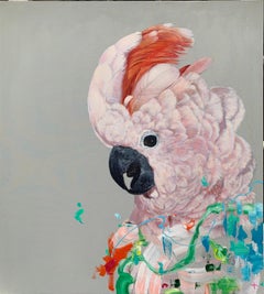 Il Capitano - Acrylic Painting, Bird, Wildlife, colourful, tropical, canvas