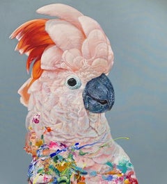 Isabella - Pittura acrilica, colorata, tropicale, su tela