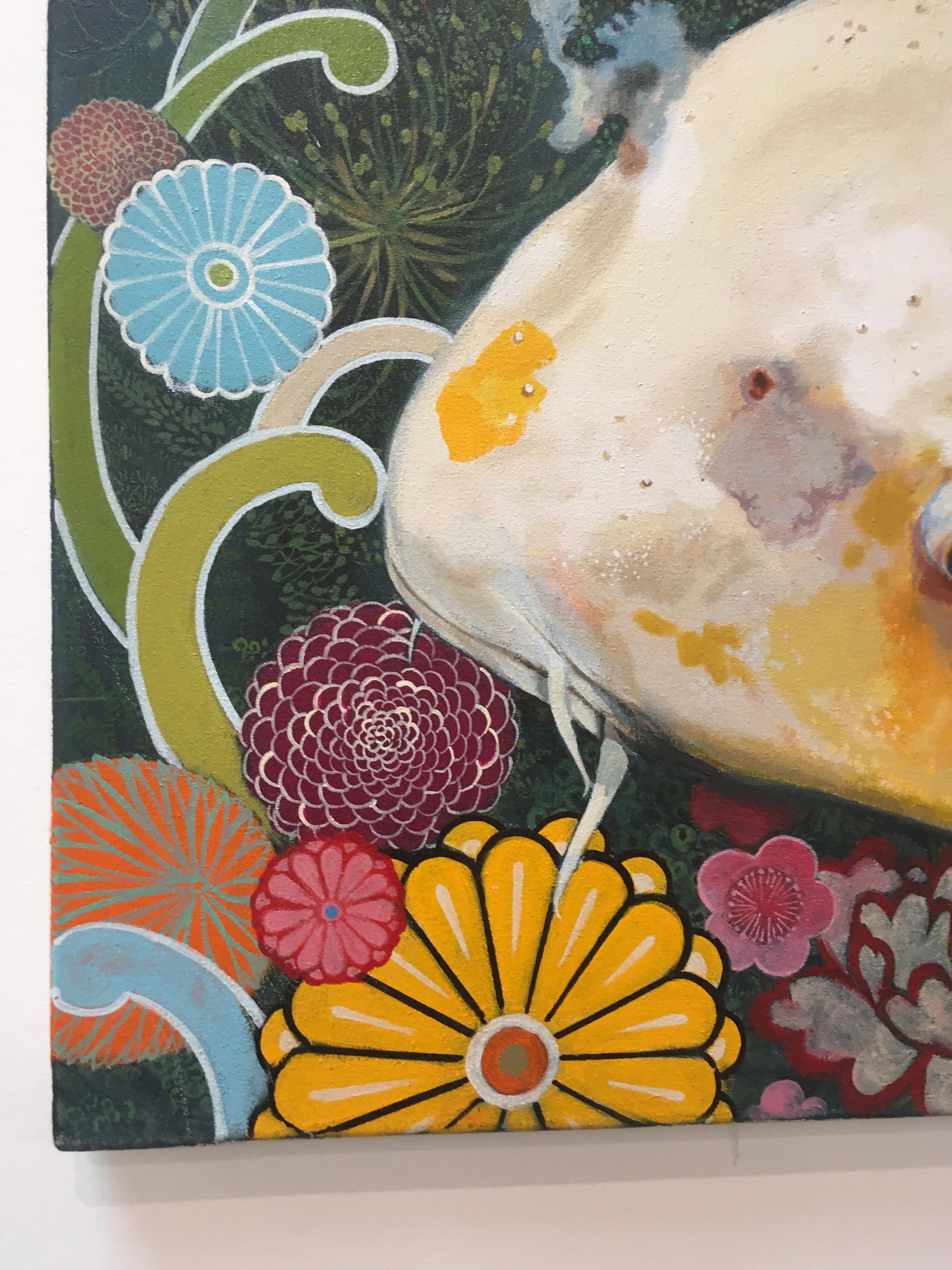 koi fish acrylic painting