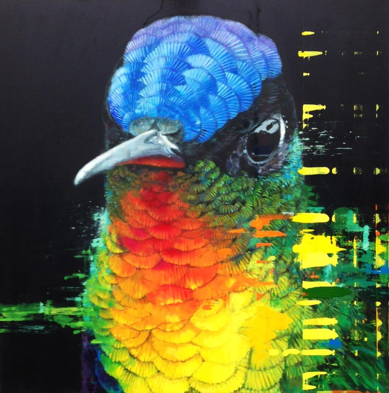 Keng Wai Lee - Spaceman - contemporary vibrant colorful black bird acrylic painting For Sale at 1stDibs | spaceman acrylic painting, birds acrylic painting on canvas, acrylic bird painting Keng Wai Lee - Spaceman - contemporary vibrant colorful black bird acrylic painting For Sale at 1stDibs | spaceman acrylic painting, birds acrylic painting on canvas, acrylic bird painting