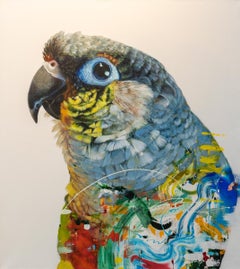Tartaglia - Acrylic Painting, Bird, Wildlife, colourful, tropical, canvas
