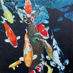 Virtus - Acrylic Painting, colourful, tropical, canvas