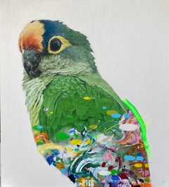 Zanni - Peinture acrylique colorée, tropicale, toile