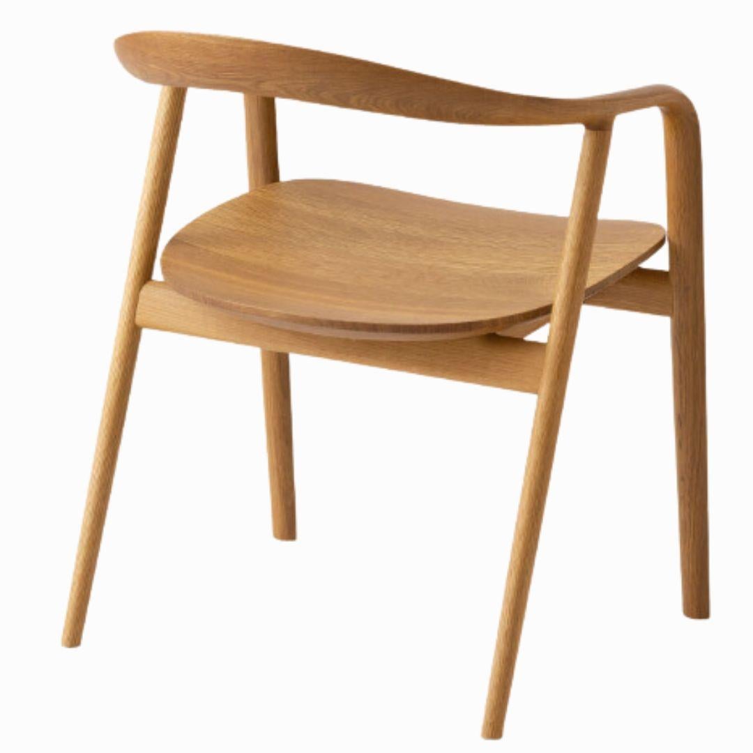 Kengo Kuma 'Kumahida' Wood Dining Chair in Walnut for Hida For Sale 5