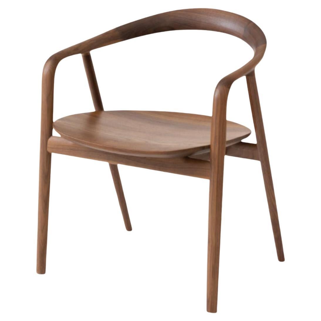 Kengo Kuma 'Kumahida' Wood Dining Chair in Walnut for Hida