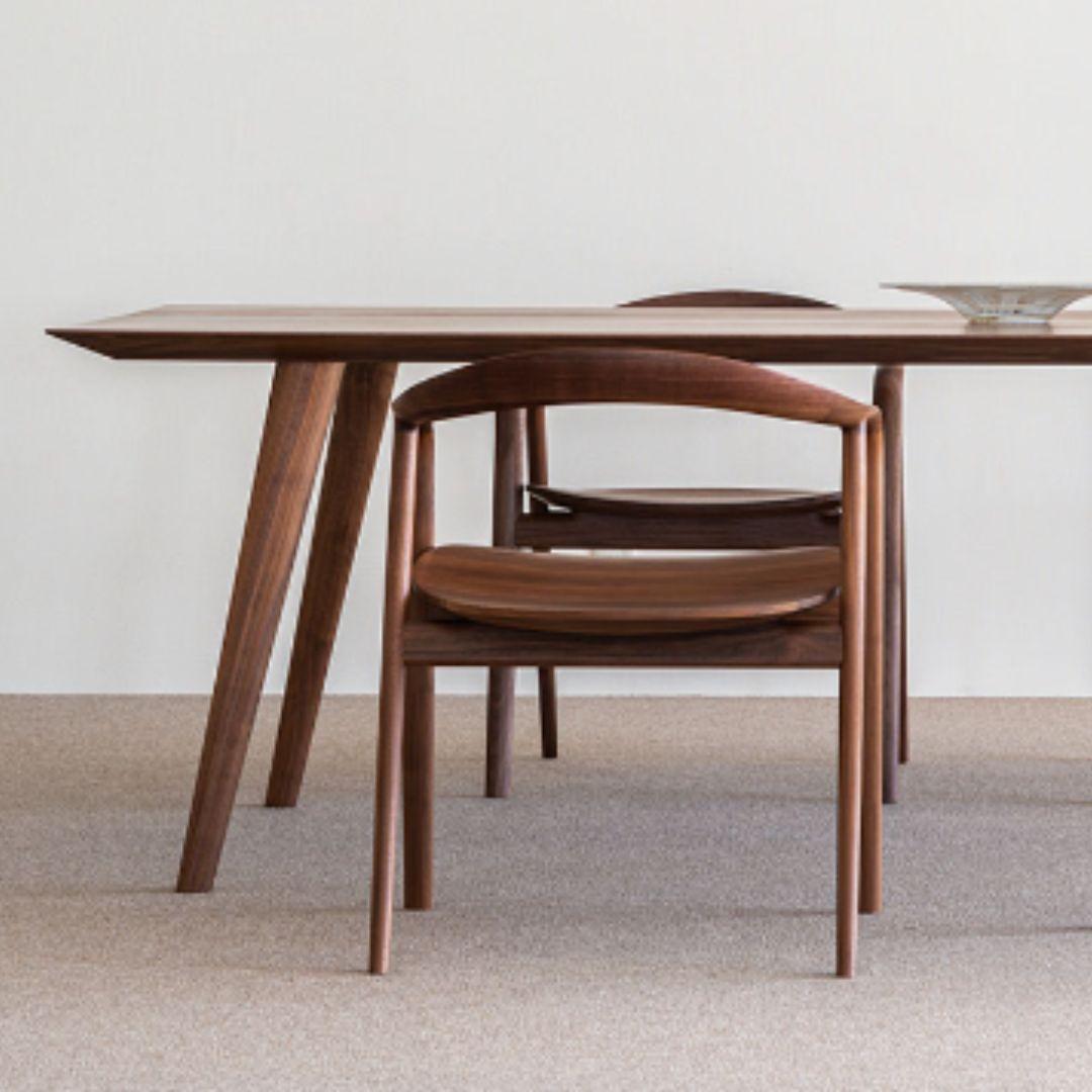 Kengo Kuma 'Kumahida' Wood Dining Chair in White Oak for Hida In New Condition In Glendale, CA