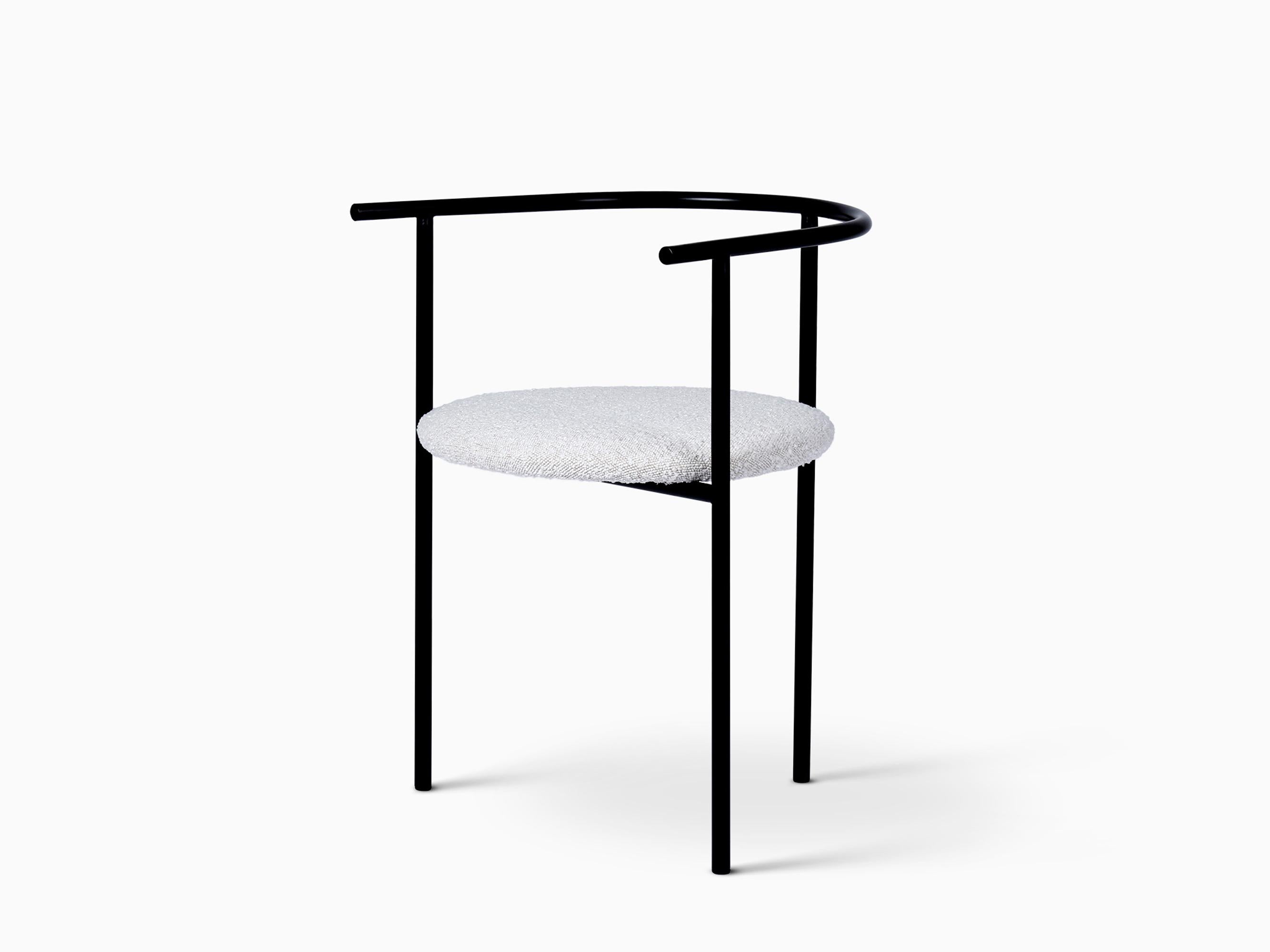 Minimalismo Sedia da salotto in metallo Kengo Kuma AITAI - Acciaio nero opaco in vendita