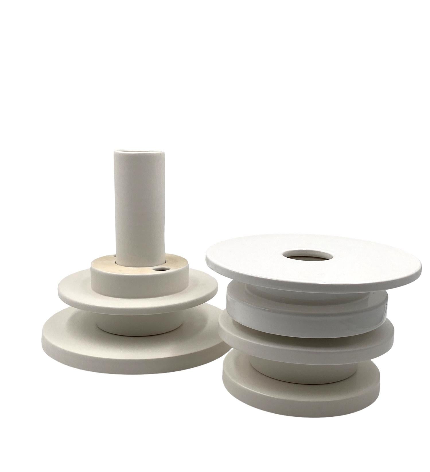 Kengo Kuma, postmodern ceramic flower pot / vase, Bitossi Italy 2021 10