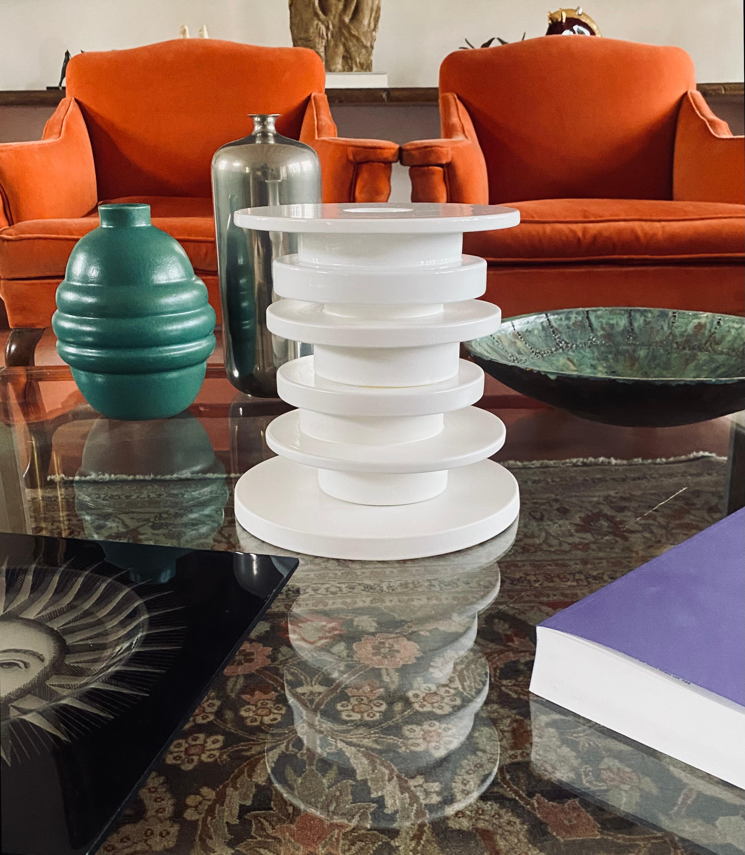 Ceramic Kengo Kuma, postmodern ceramic flower pot / vase, Bitossi Italy 2021