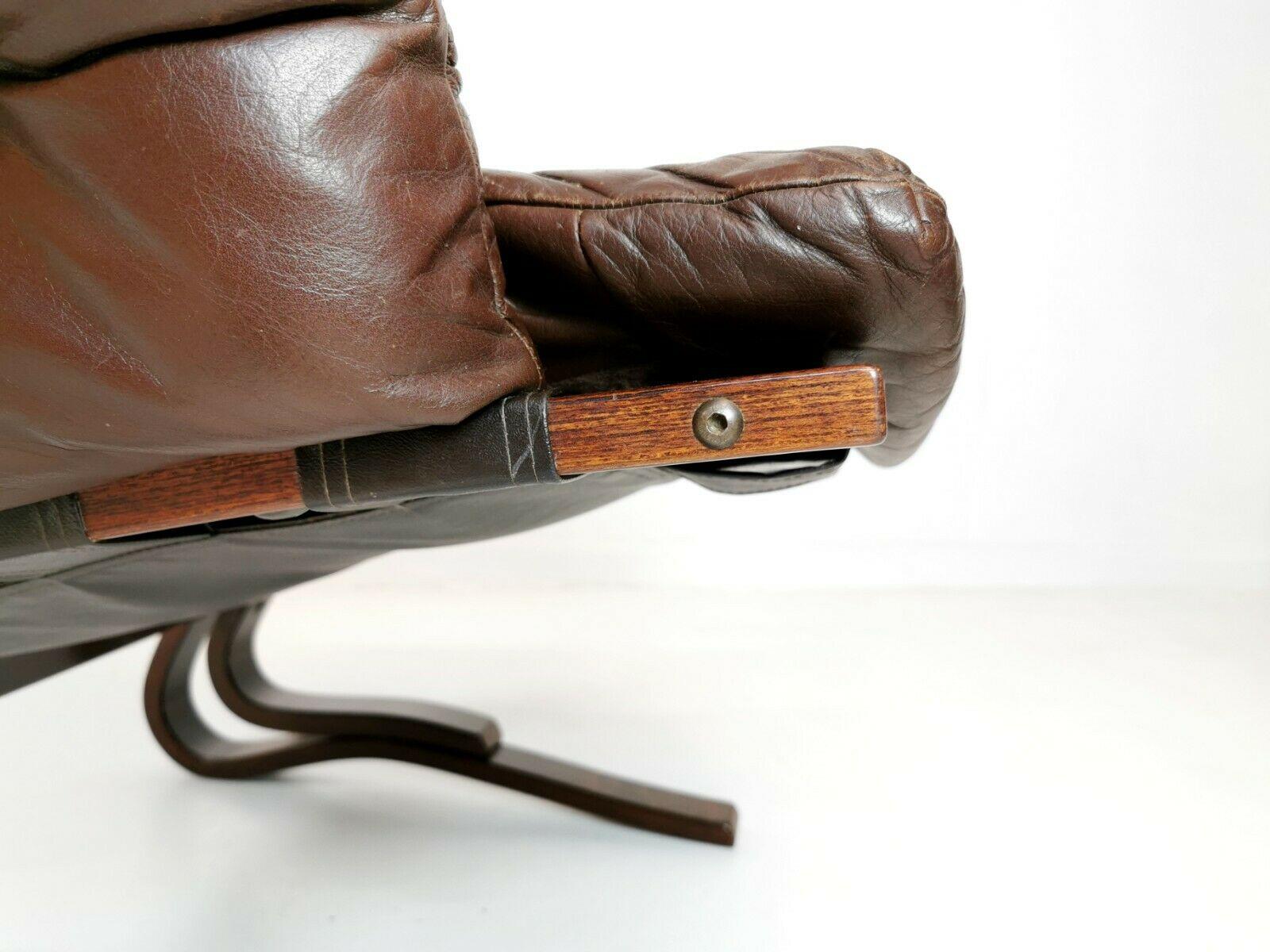 Danish Kengu Armchair for Rykken Midcentury Vintage Rosewood and Leather
