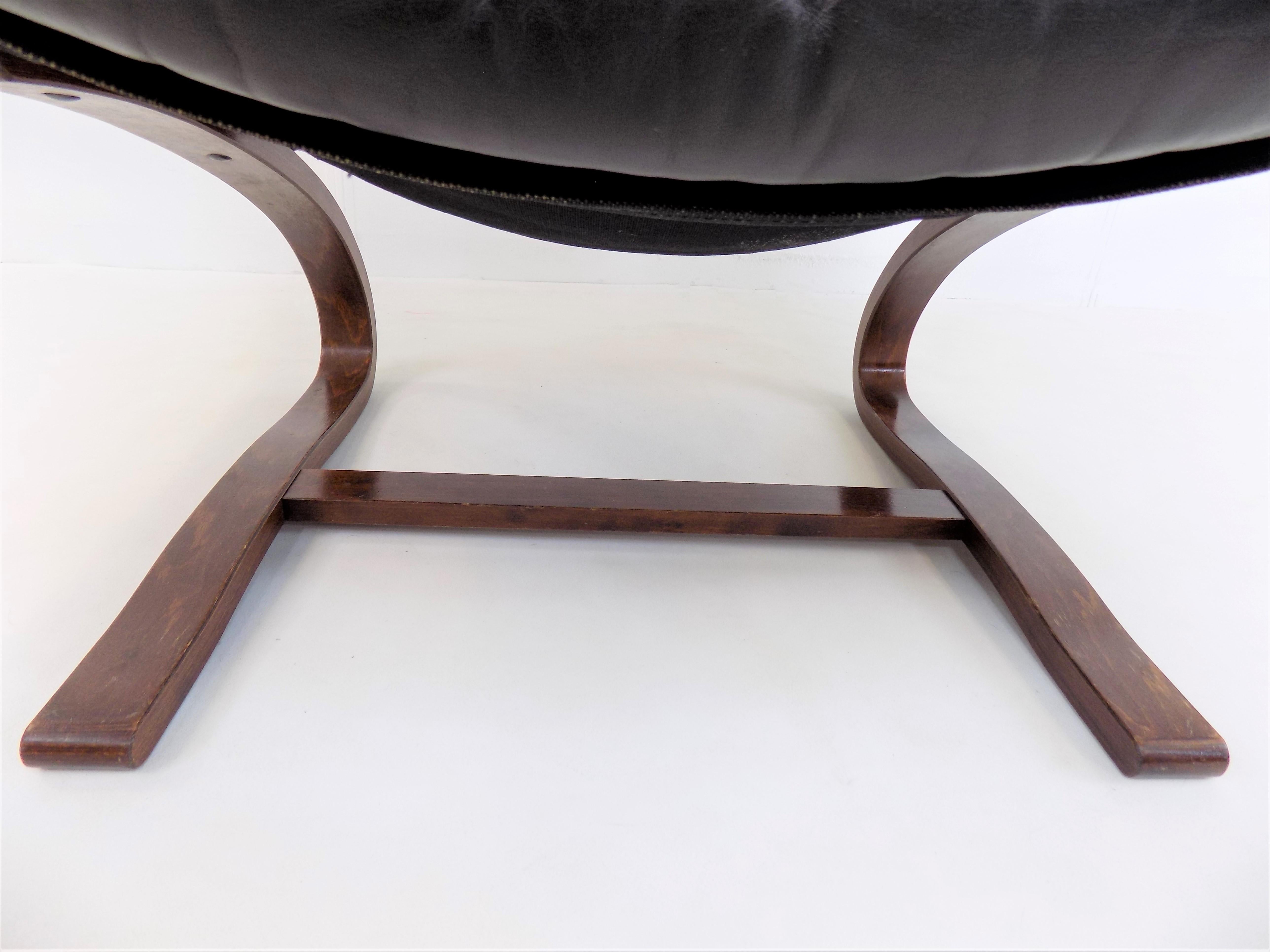 Kengu Leather Lounge Chair by Elsa&Nordahl solheim for Rybo Rykken 7