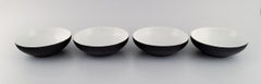 Kenji Fujita for Tackett Associates, Four Bowls in Porcelain, Dated 1953-56