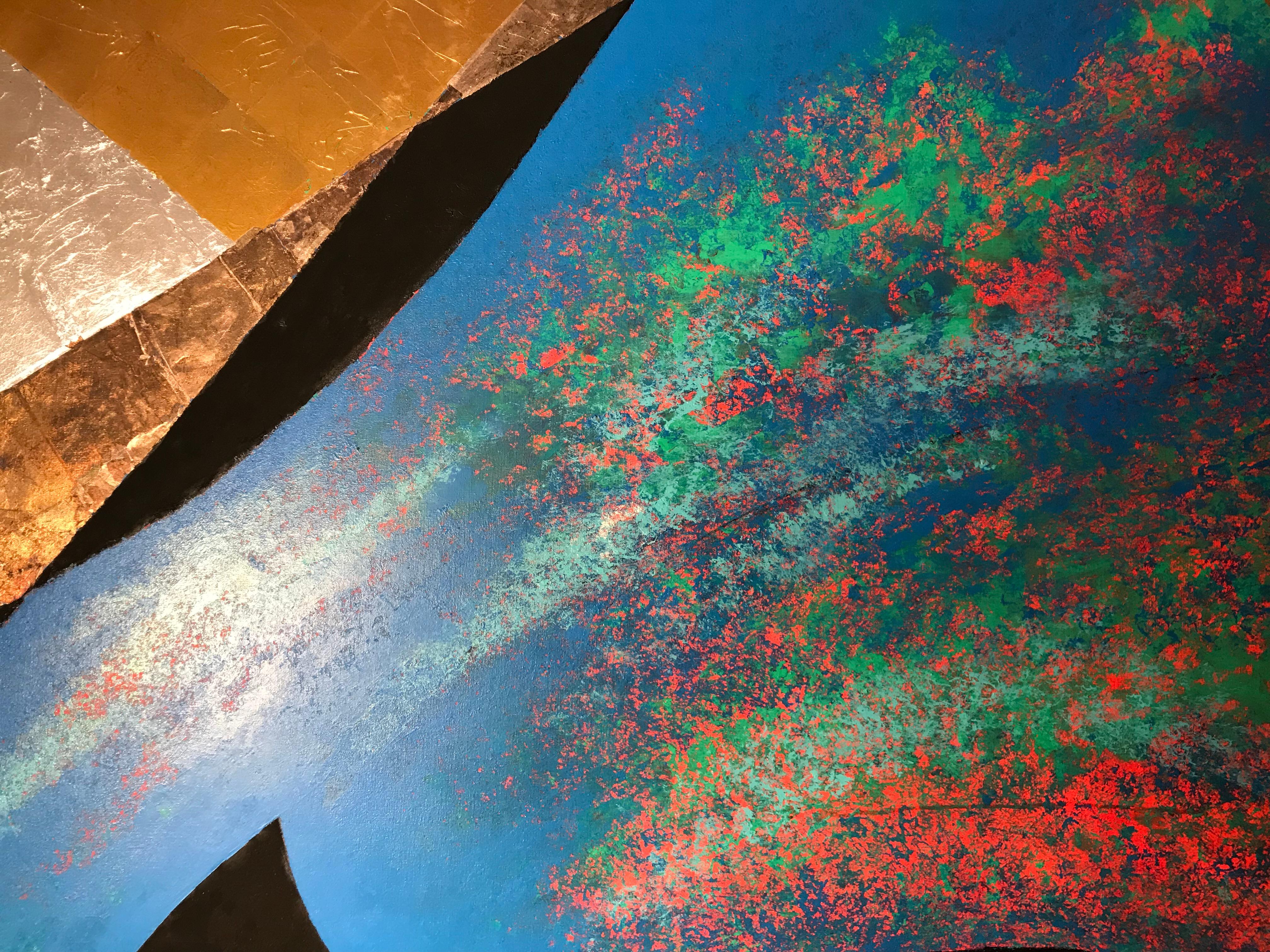 copper leaf painting