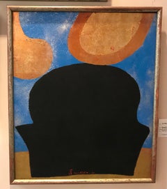 La Vie 64, painting by Kenji Yoshida, oil paint, gold leaf, copper leaf, silver