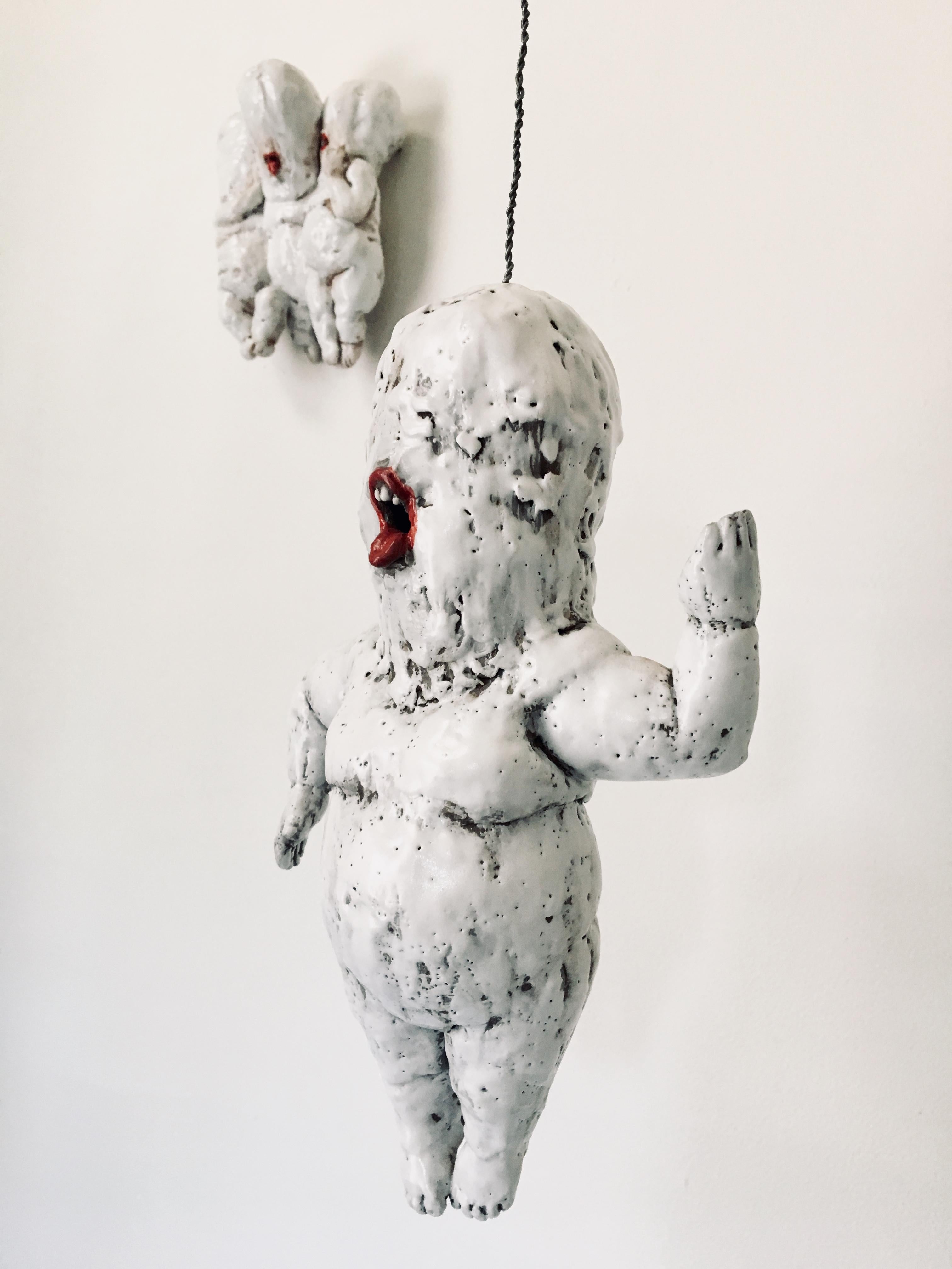 Ceramic hanging sculpture: 'Hang III' For Sale 2