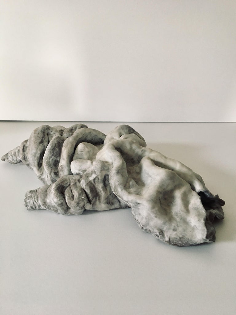 Kenjiro Kitade - Ceramic figure lying down, sculpture: Figurative ...
