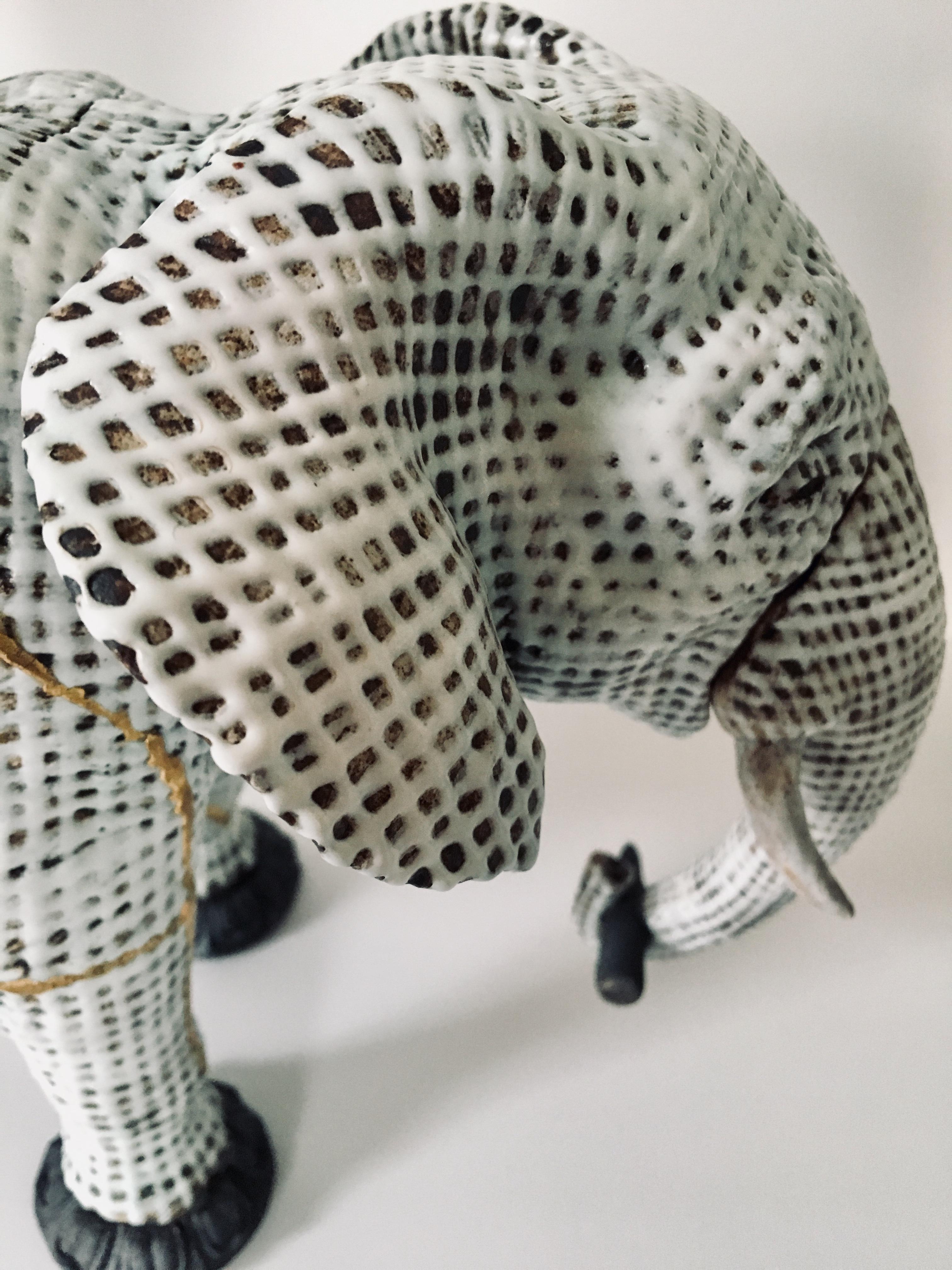 Keramik-Skulptur eines Elefanten: Samantabhadra (Sanskirt für Universal Worthy) im Angebot 1