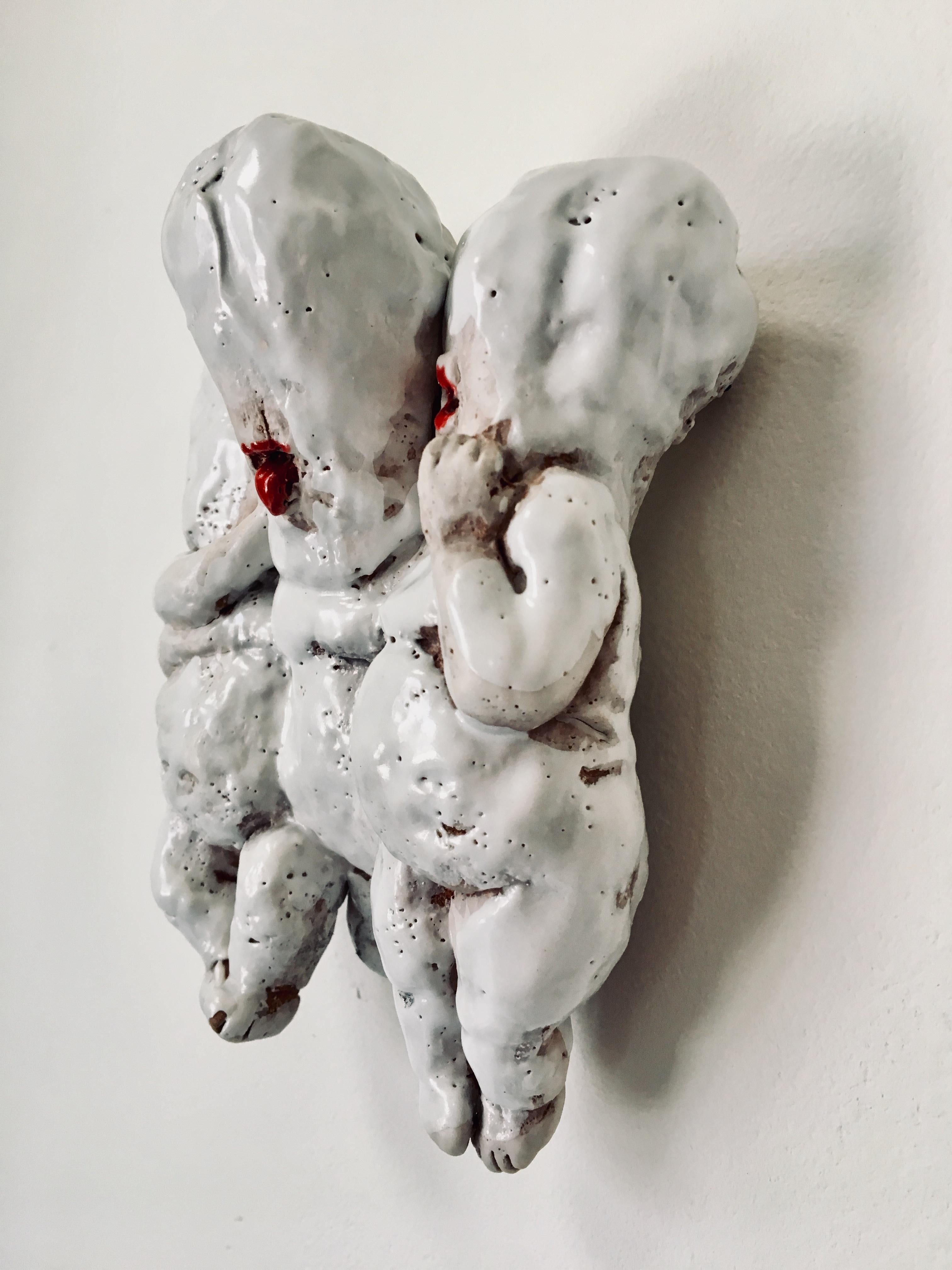 hanging ceramic sculpture