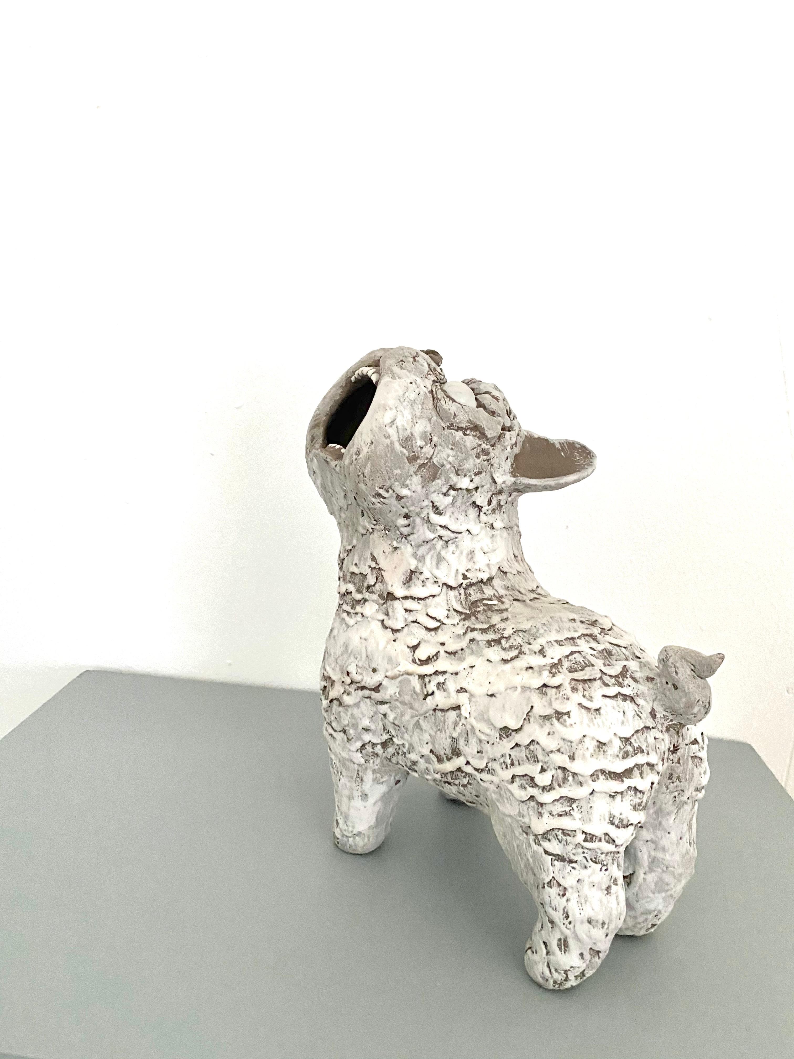 Dark Ceramic Set of Dogs: 'Guardian Foo Dogs' 7