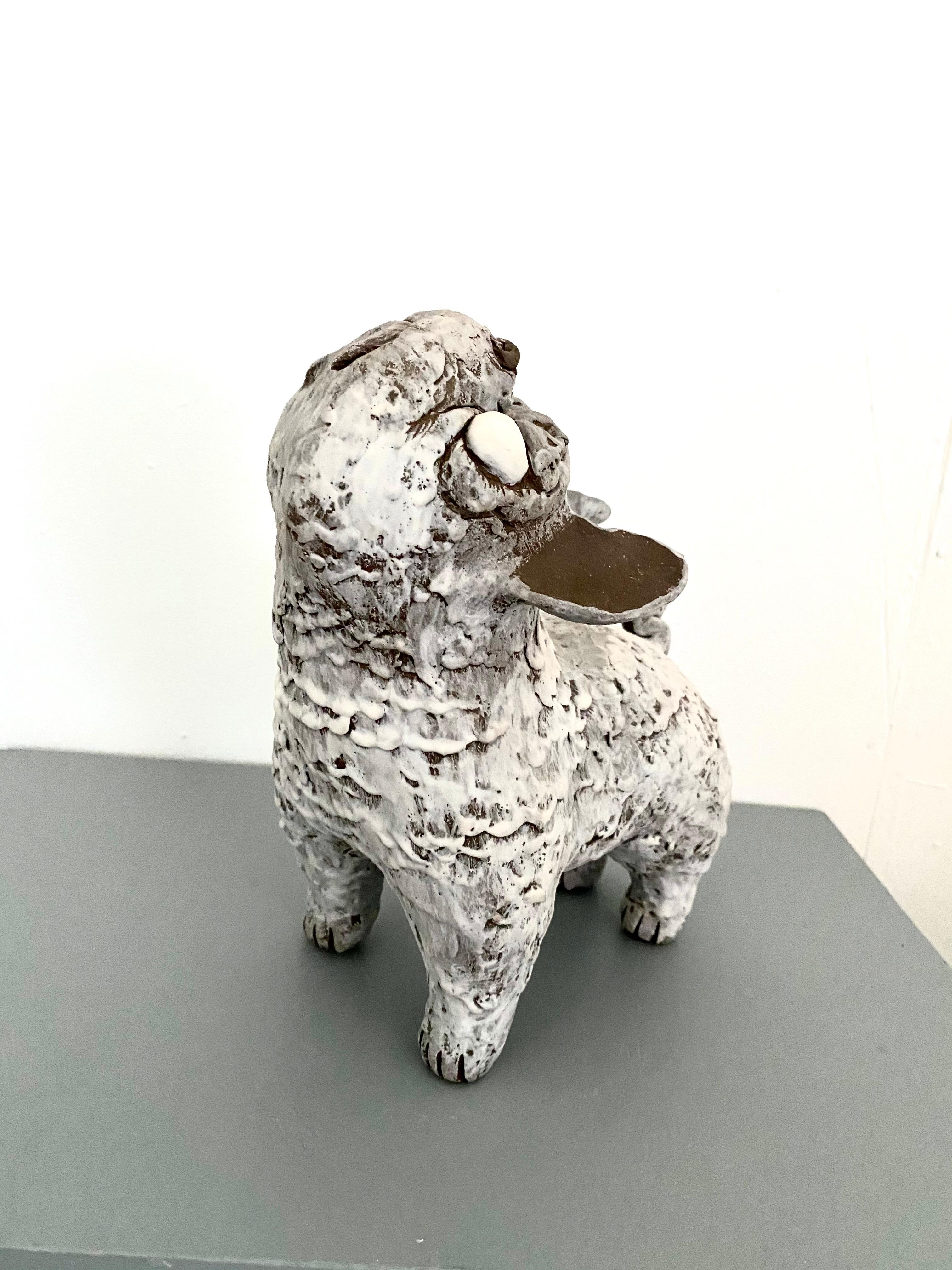 Dark Ceramic Set of Dogs: 'Guardian Foo Dogs' 9