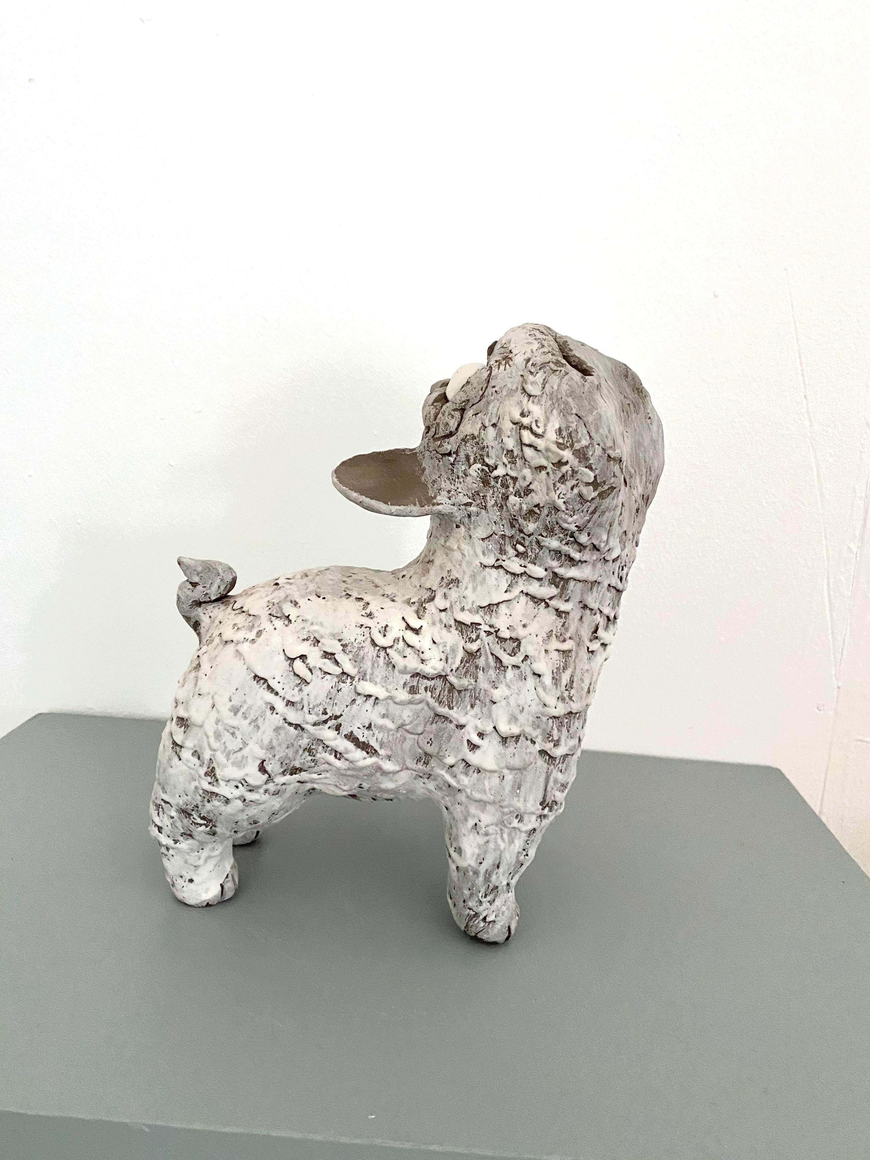 Dark Ceramic Set of Dogs: 'Guardian Foo Dogs' 10