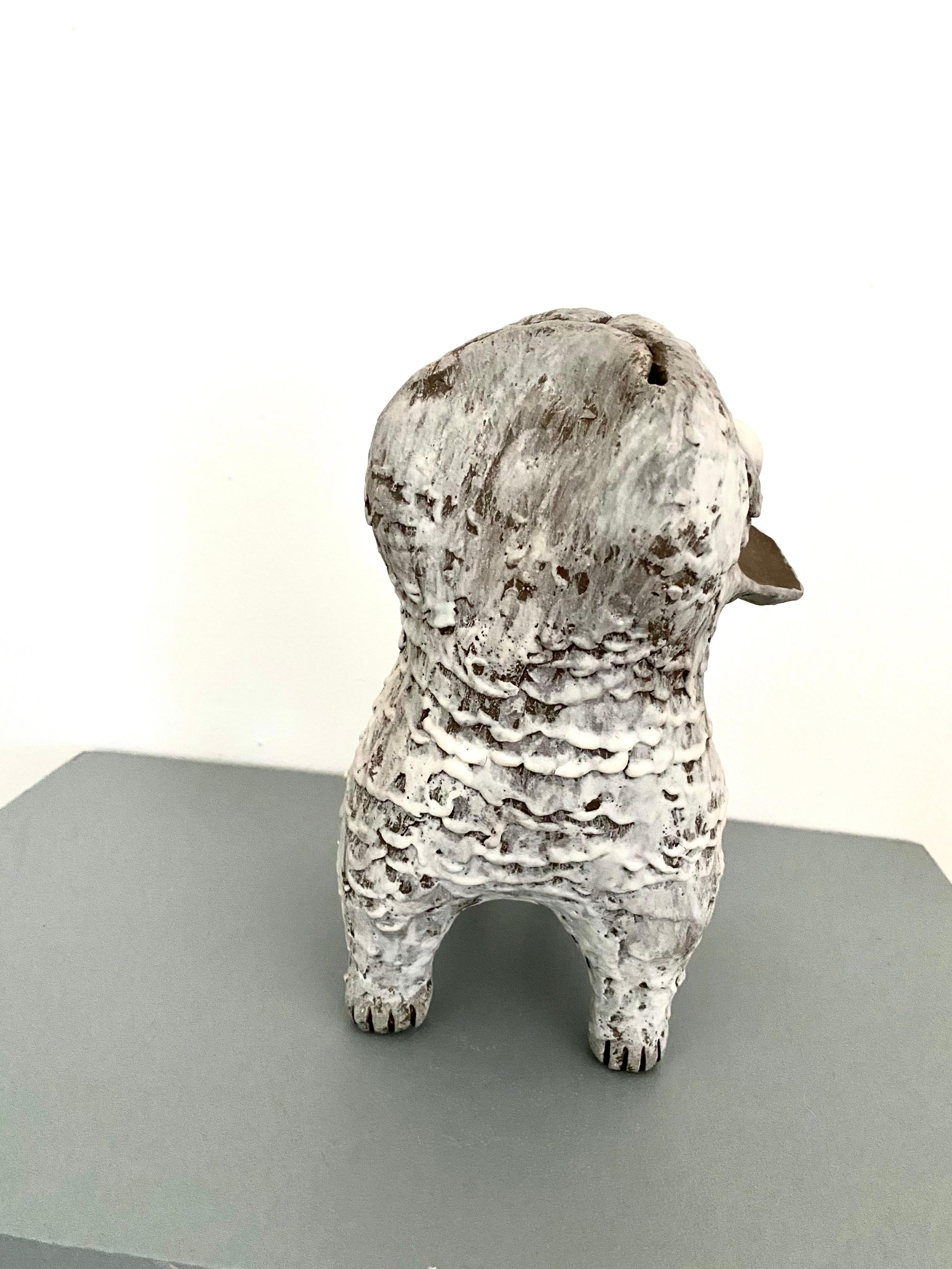 Dark Ceramic Set of Dogs: 'Guardian Foo Dogs' 12