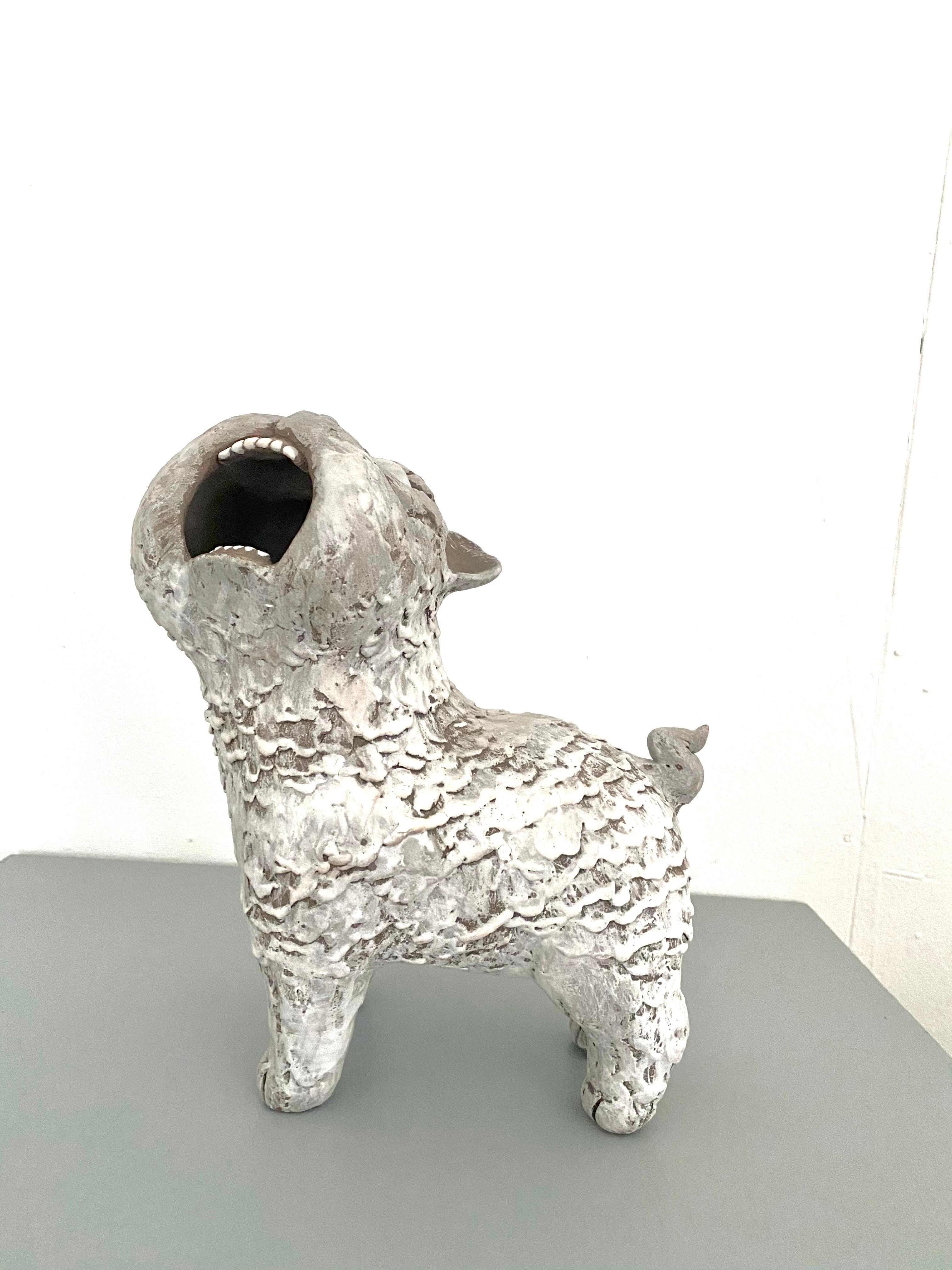 Dark Ceramic Set of Dogs: 'Guardian Foo Dogs' 4
