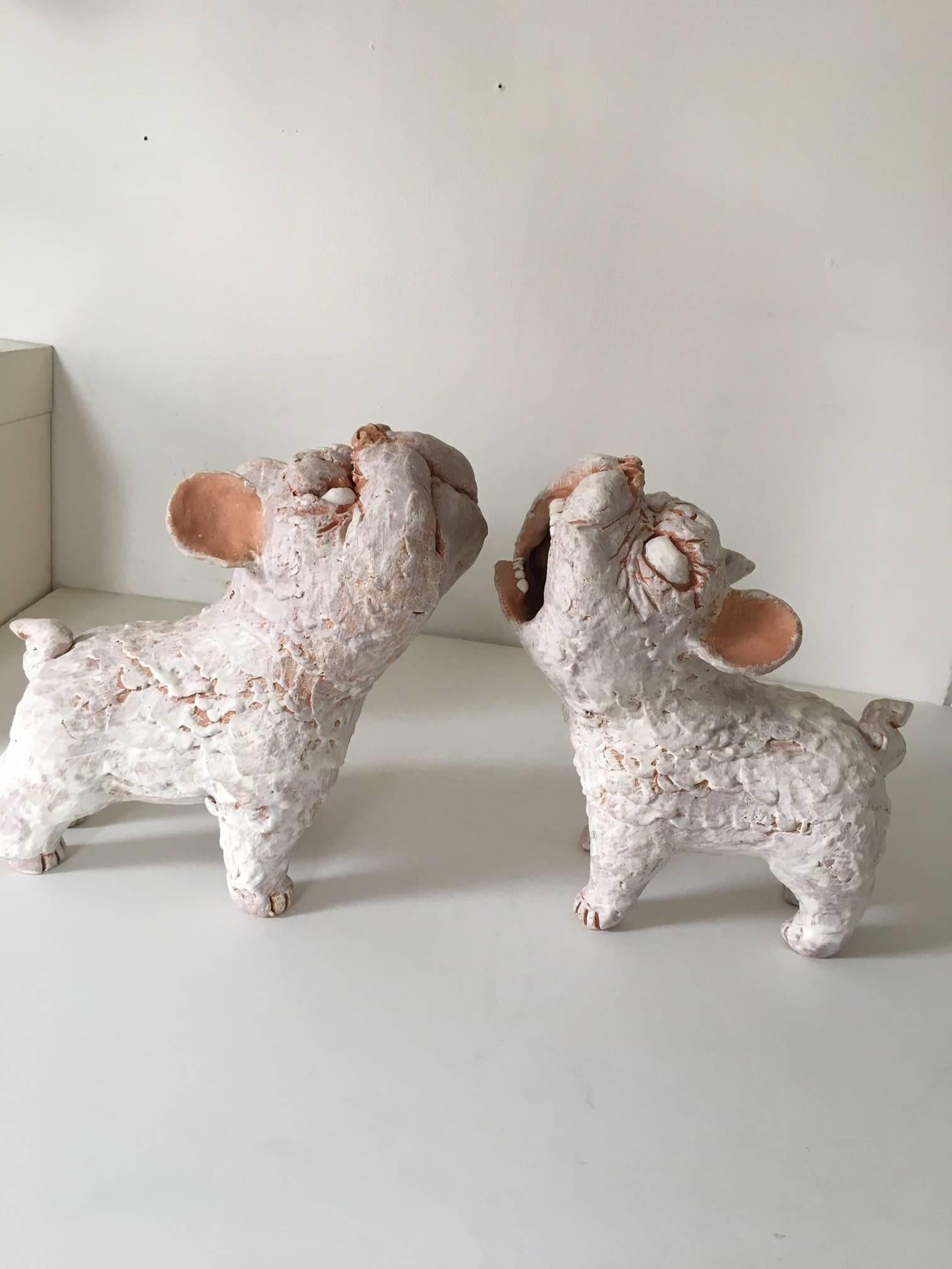 Guardian Dogs #C  - Contemporary Sculpture by Kenjiro Kitade