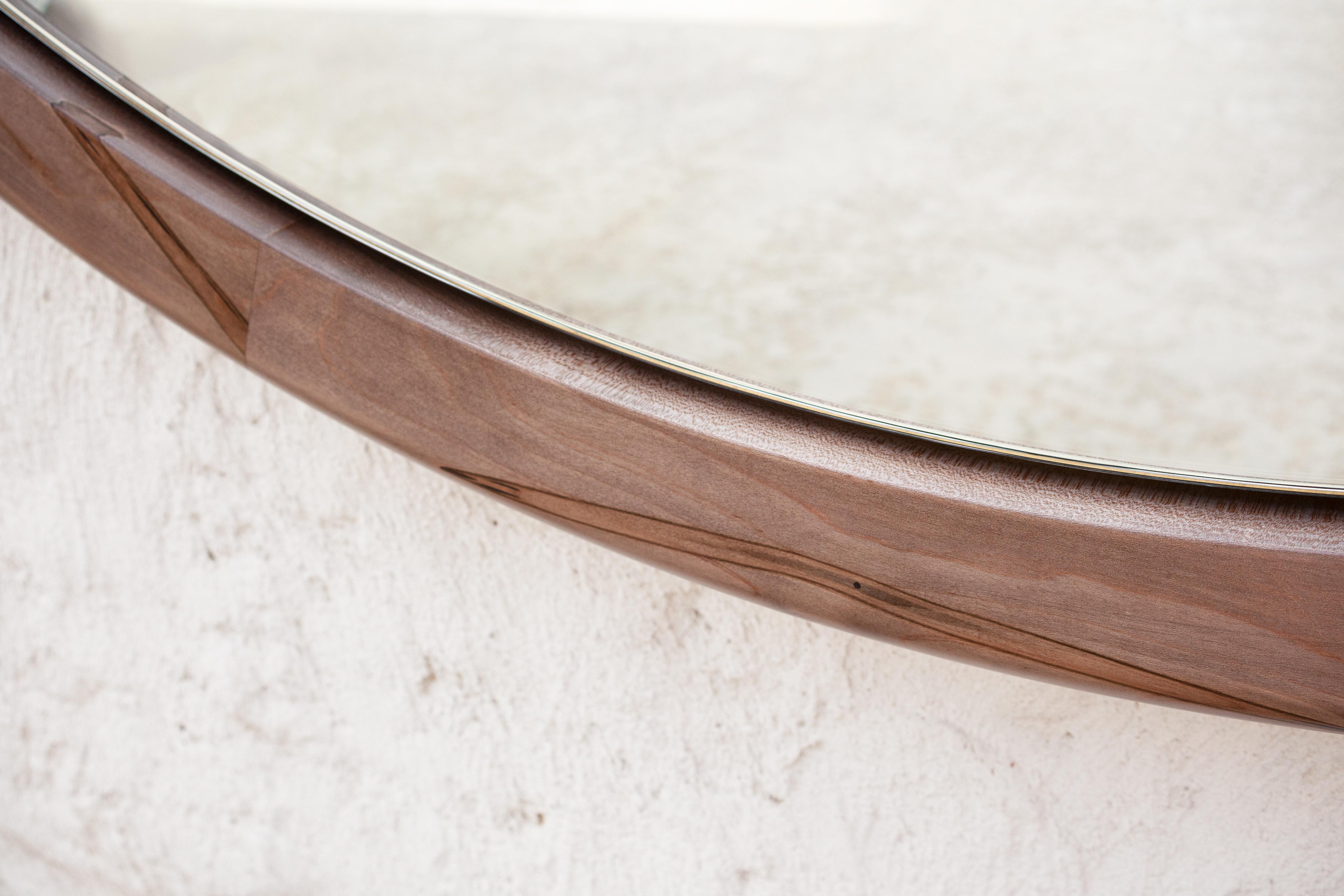 Bronze Kenmare Mirror, Customizable Wood and Metal For Sale