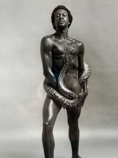 Portrait of Tommy Hawkins with Python