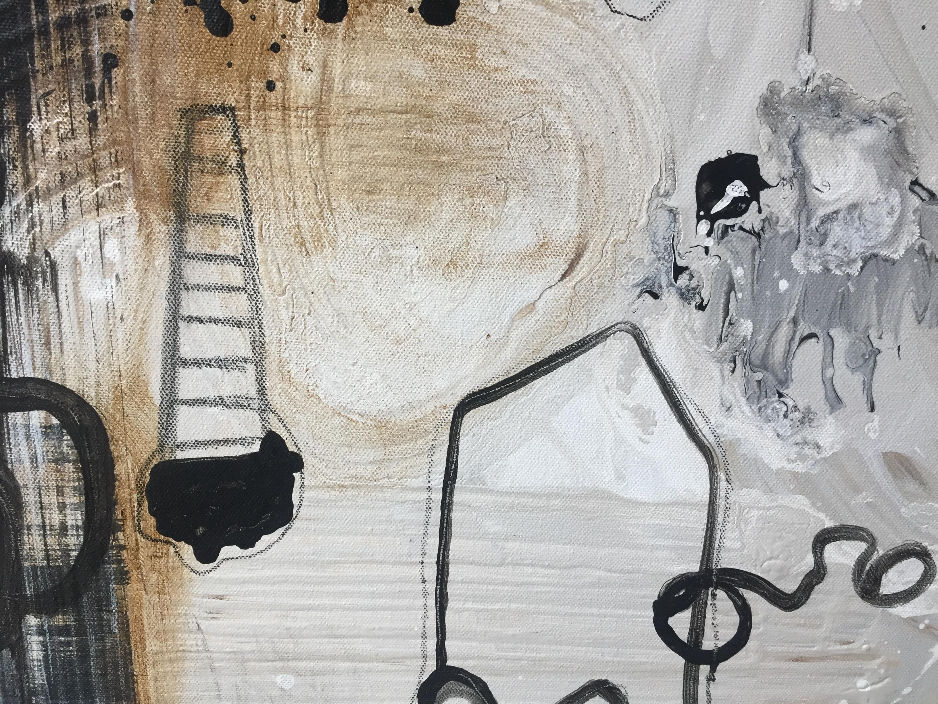 Kennan Del Mar 'Abstract IX' Painting, Mixed Media on Canvas (Farbe)