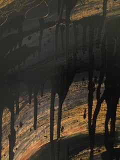 Amarillo y negro Pintura al óleo y al pastel sobre lienzo Kennan Del Mar