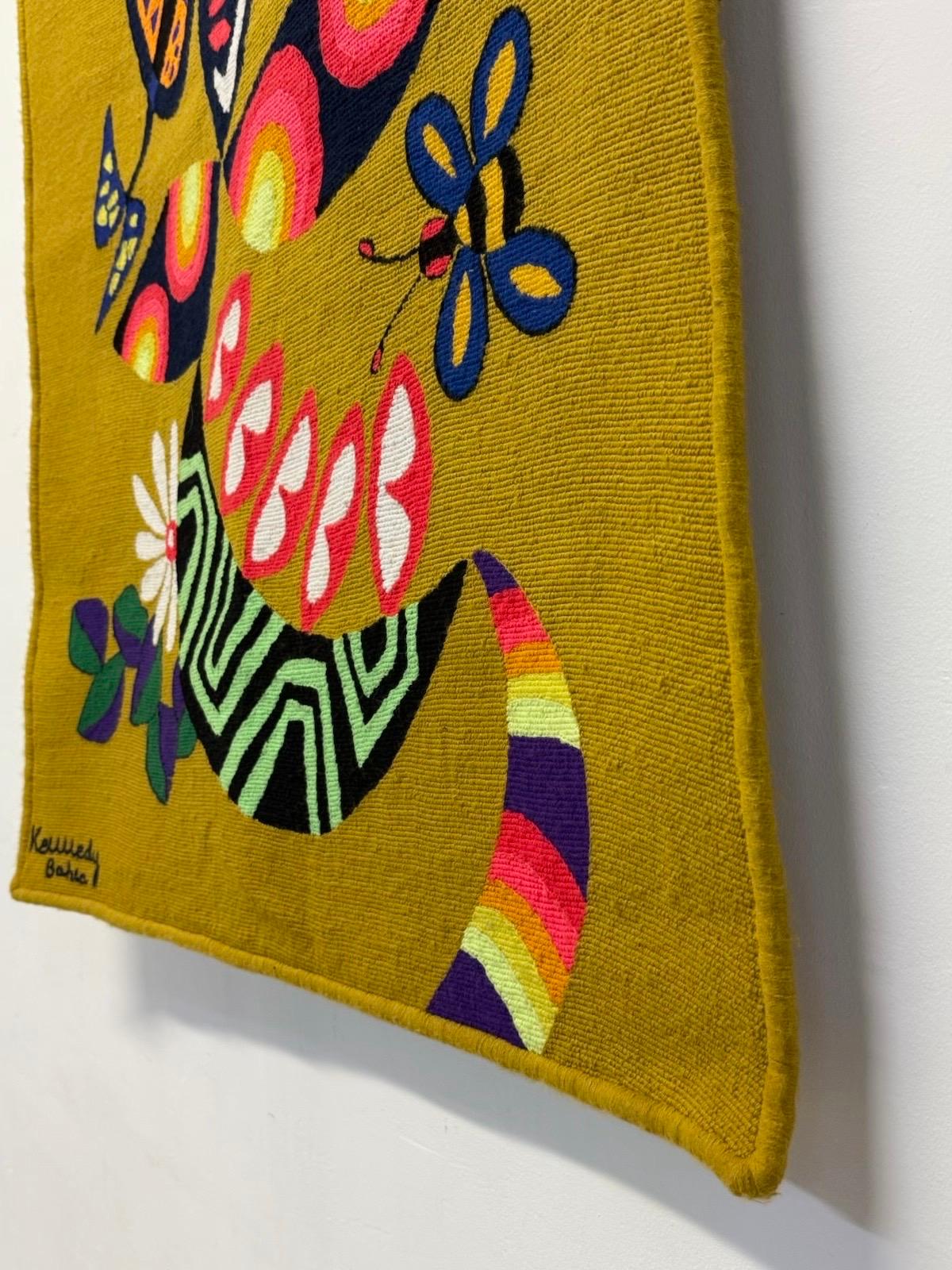 Kennedy Bahia Brazilian Modern Wall Tapestry, 1980s For Sale 4