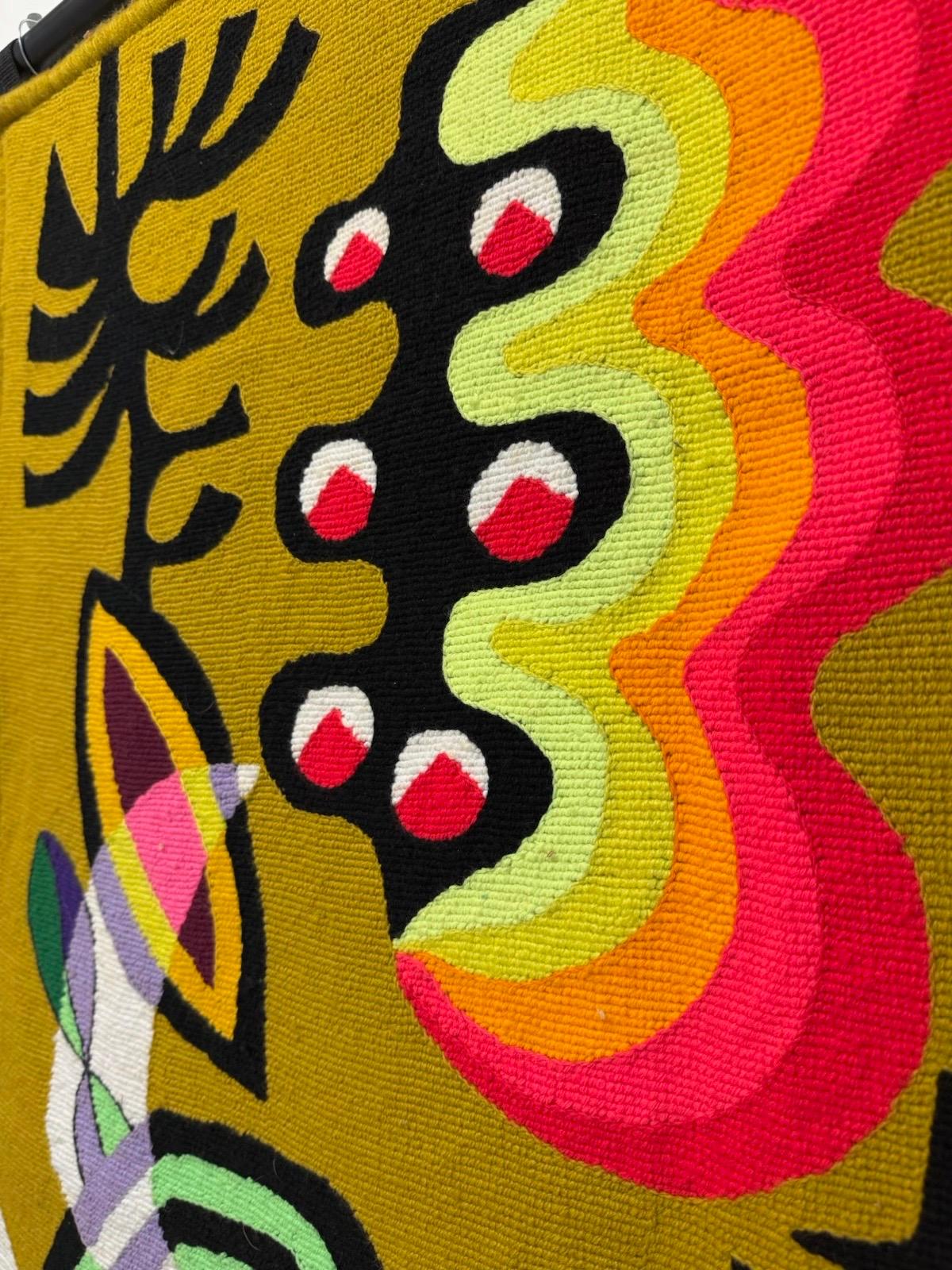 Kennedy Bahia Brazilian Modern Wall Tapestry, 1980s For Sale 7