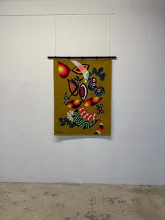 Kennedy Bahia Brazilian Modern Wall Tapestry, 1980s