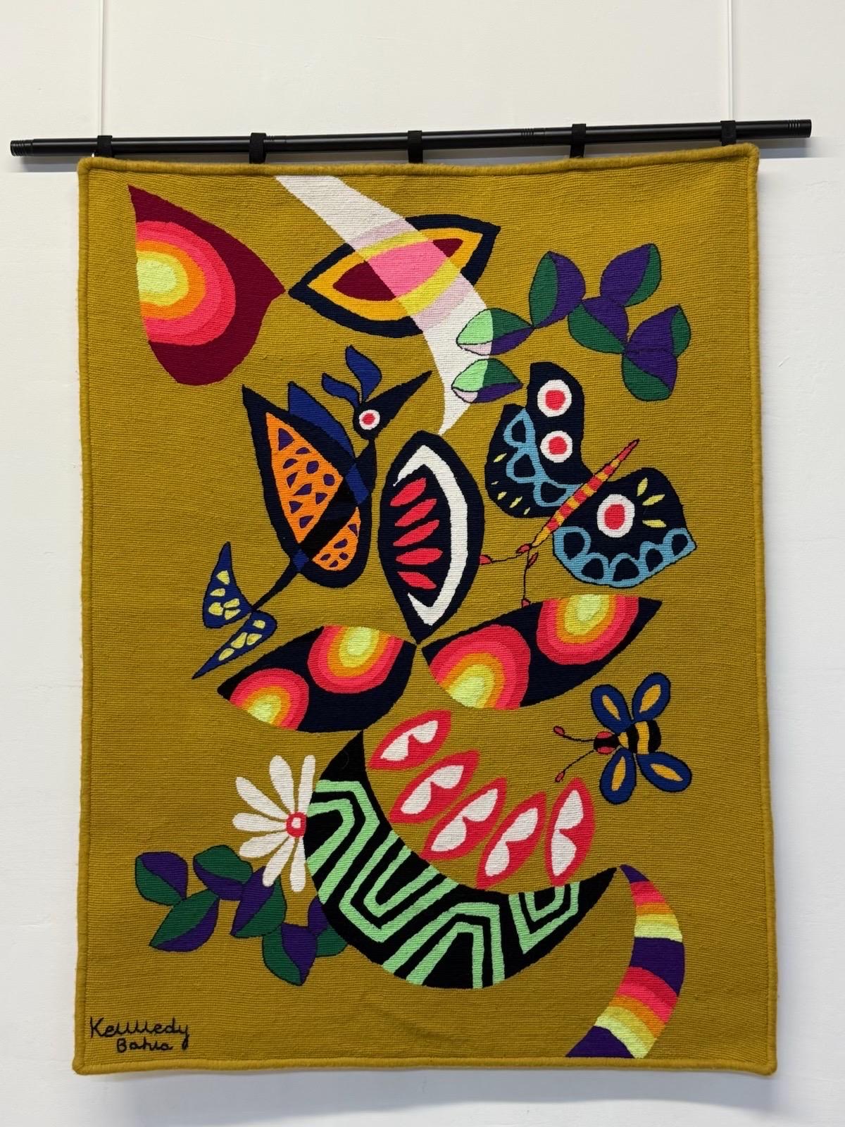 Kennedy Bahia Brazilian Modern Wall Tapestry, 1980s In Good Condition For Sale In Miami, FL