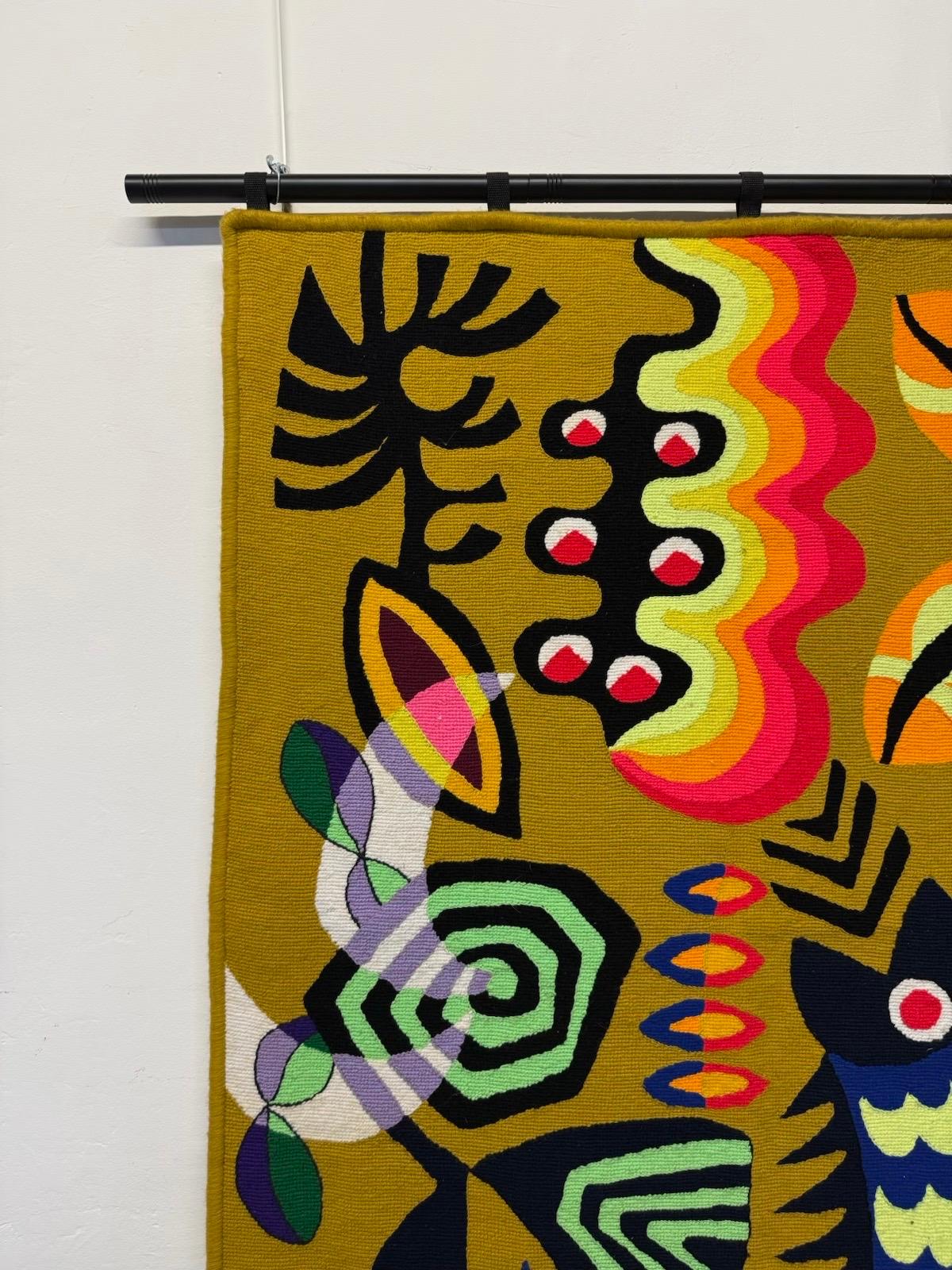 Kennedy Bahia Brazilian Modern Wall Tapestry, 1980s For Sale 1