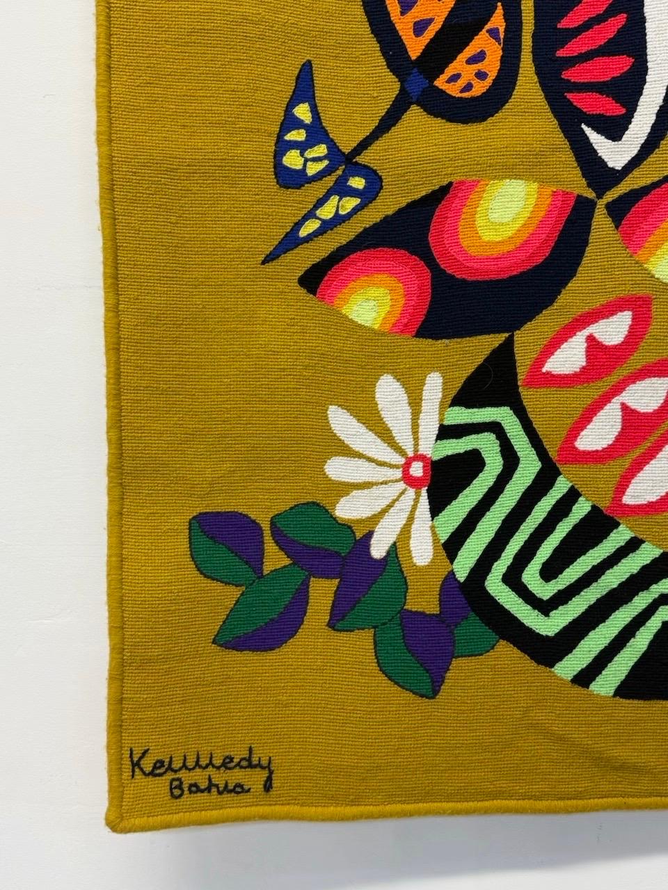 Kennedy Bahia Brazilian Modern Wall Tapestry, 1980s For Sale 2