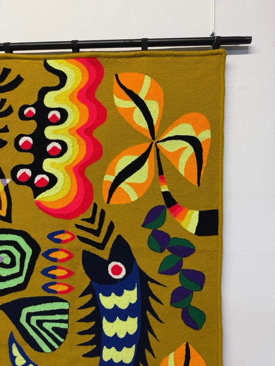 Kennedy Bahia Brazilian Modern Wall Tapestry, 1980s For Sale 2