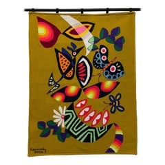 Kennedy Bahia Brazilian Modern Wall Tapestry, 1980s
