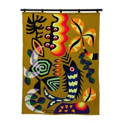 Kennedy Bahia Brazilian Modern Wall Tapestry, 1980s