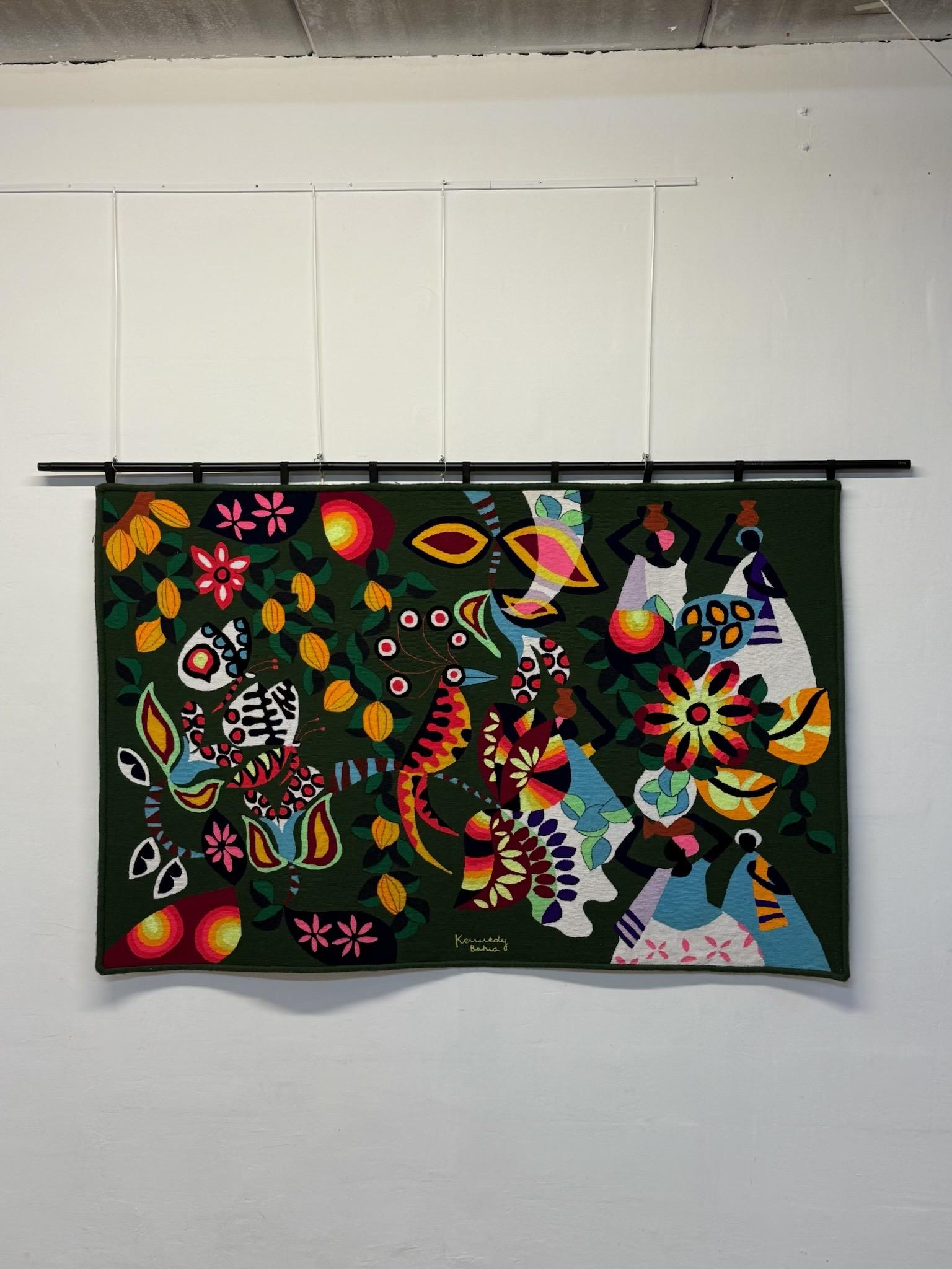 Mid-Century Modern Kennedy Bahia Large Scale Brazilian Modern Wall Tapestry, 1960s