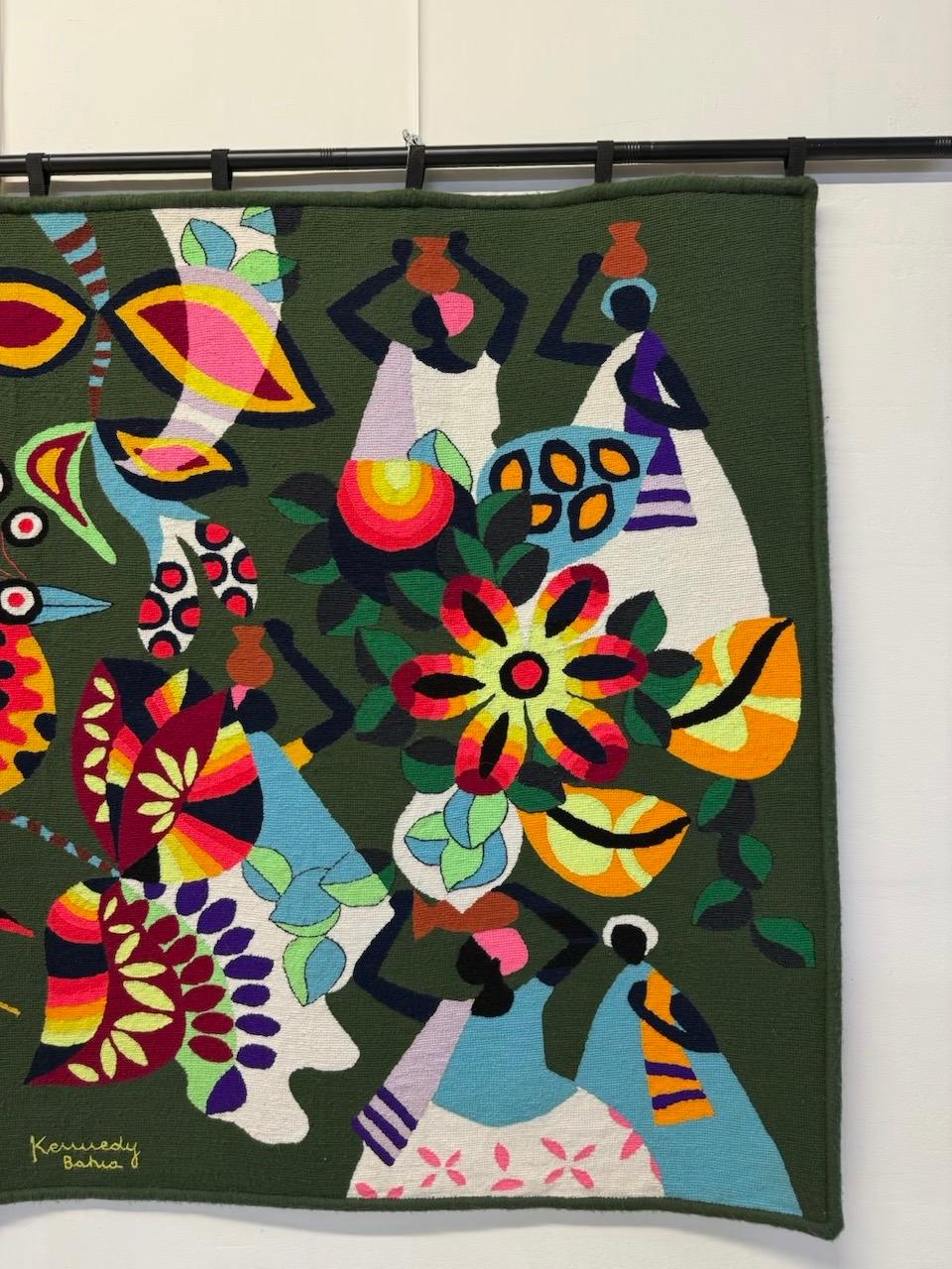 Kennedy Bahia Large Scale Brazilian Modern Wall Tapestry, 1960s 3