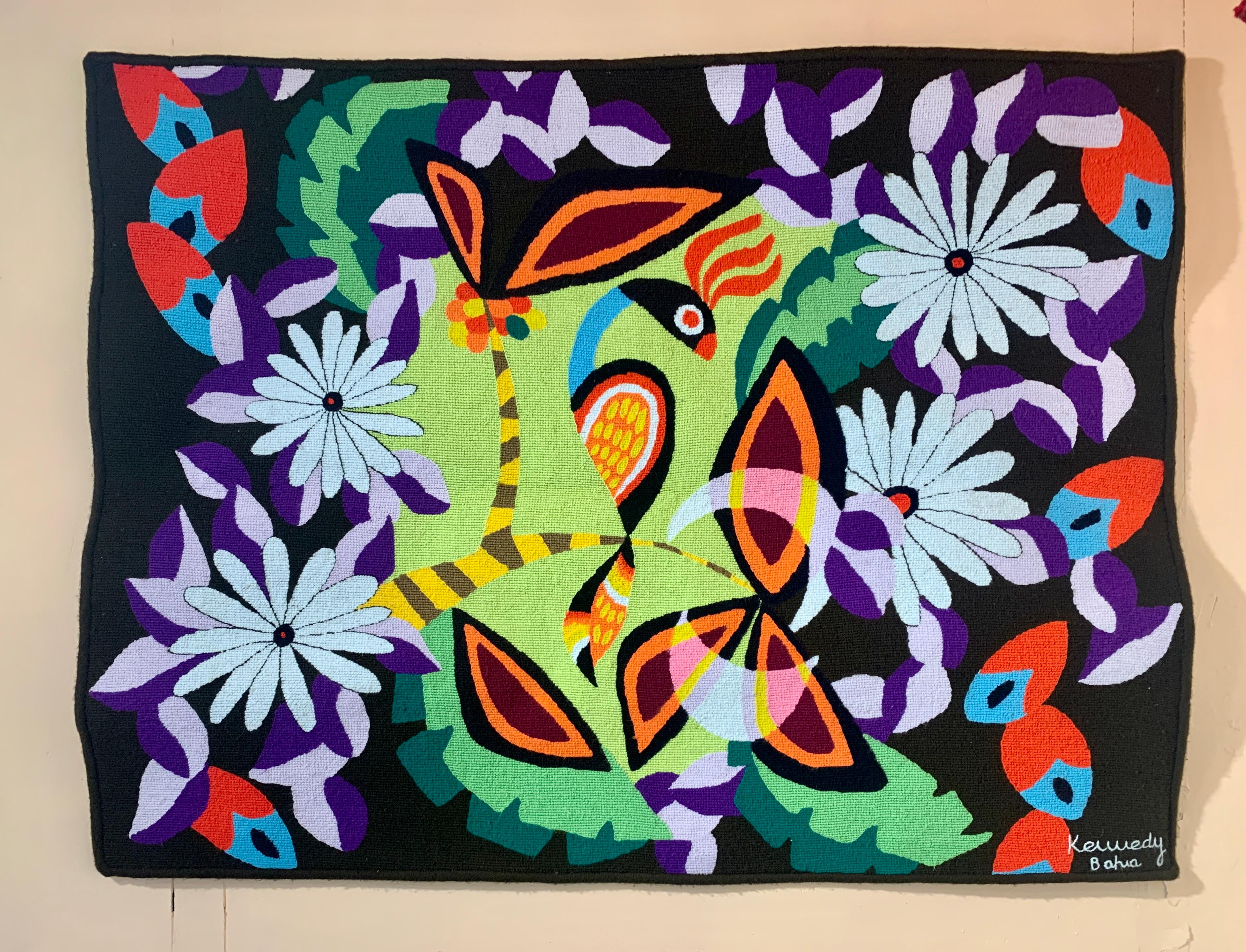 Mid-Century Modern Kennedy Bahia, Tapisserie murale, A.I.C. 1960, Laine, Stitch by Stitch 102 x 133 cm en vente