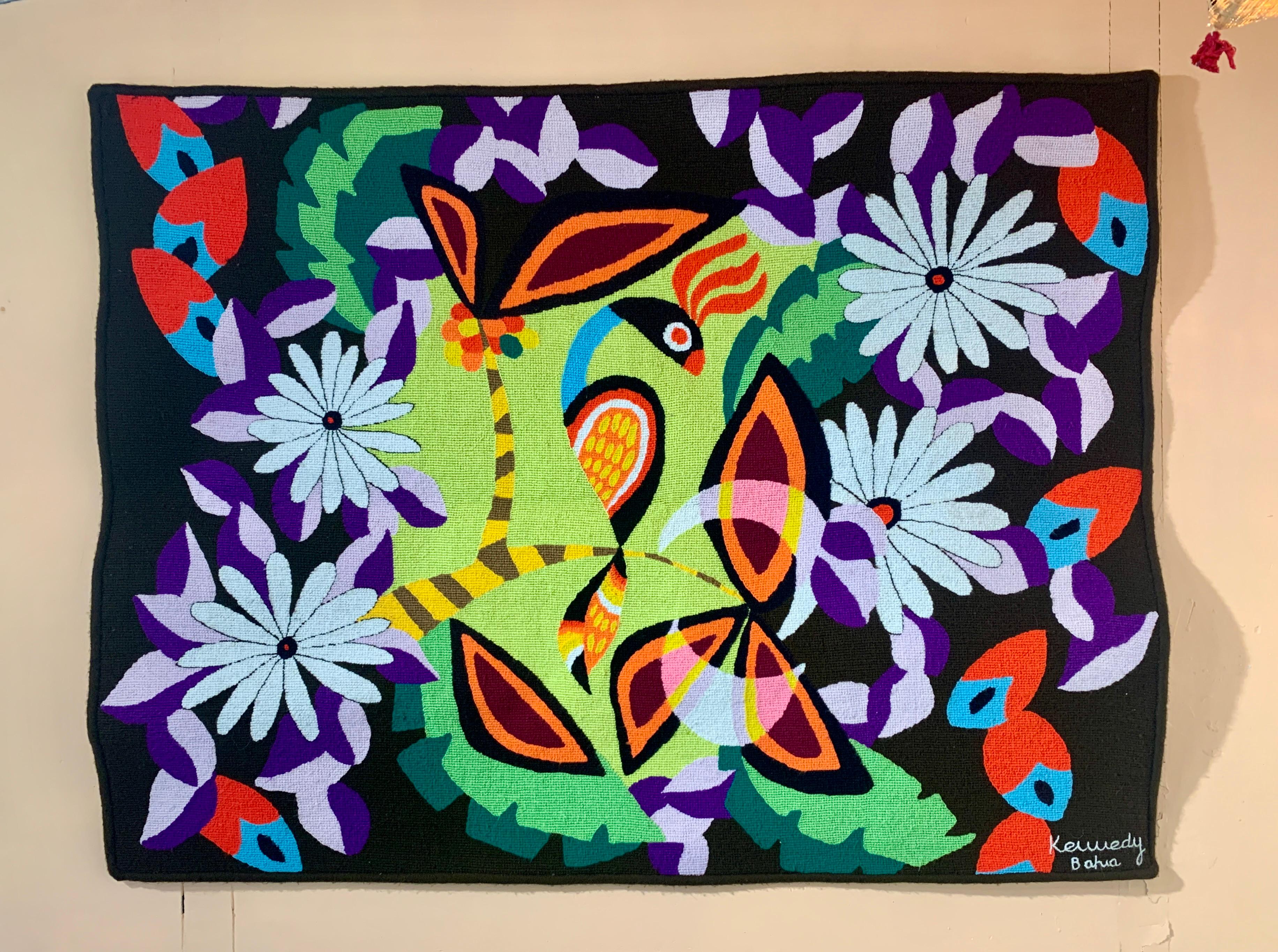 20ième siècle Kennedy Bahia, Tapisserie murale, A.I.C. 1960, Laine, Stitch by Stitch 102 x 133 cm en vente