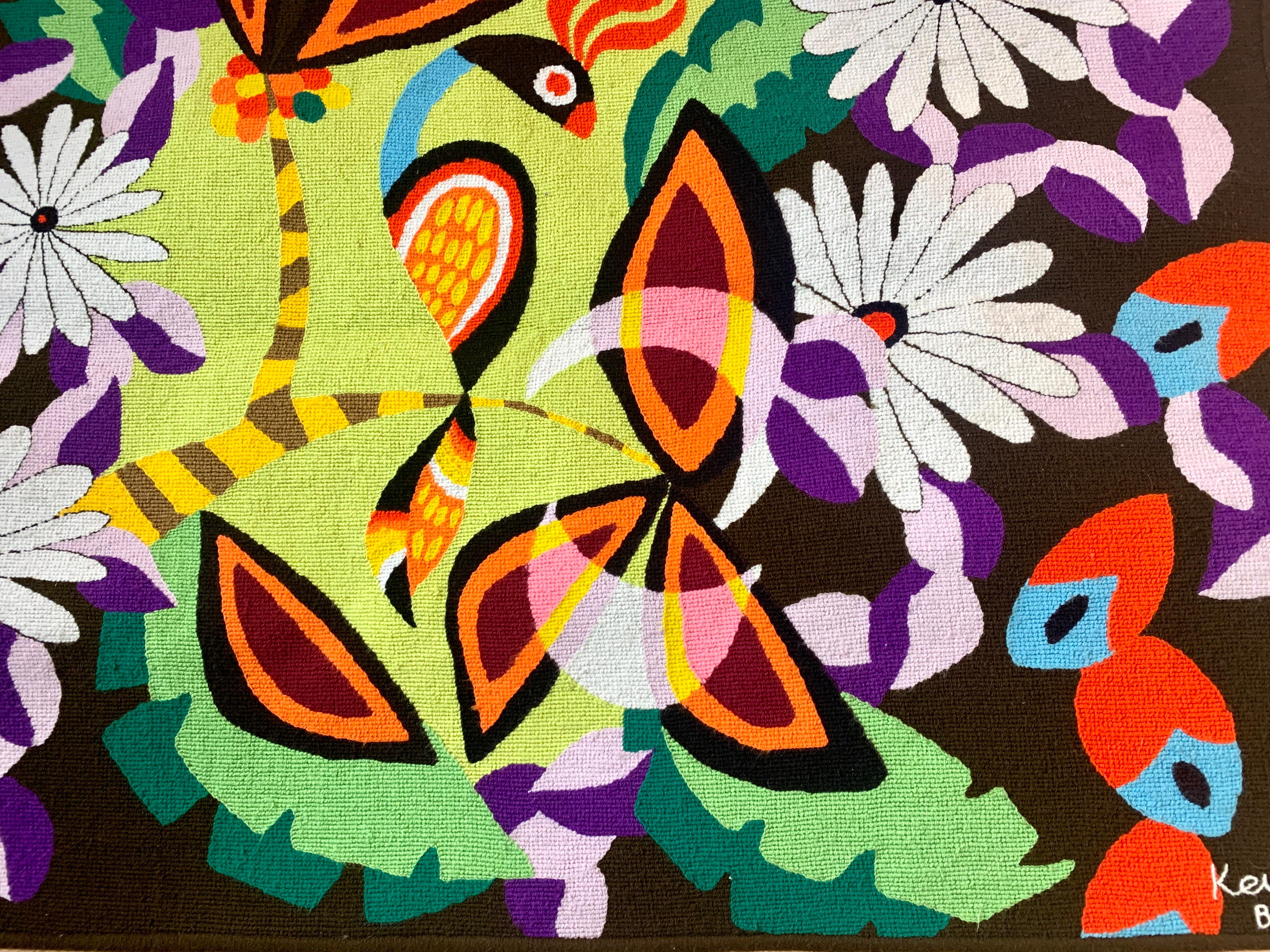 Kennedy Bahia, Tapisserie murale, A.I.C. 1960, Laine, Stitch by Stitch 102 x 133 cm en vente 2