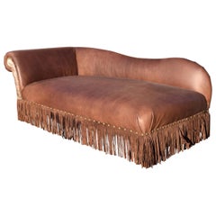 Kennedy Collection Genuine Leather Chaise Lounge