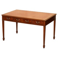 Kennedy Furniture Harrods Mahogany Brown Leather Desk Writing Table