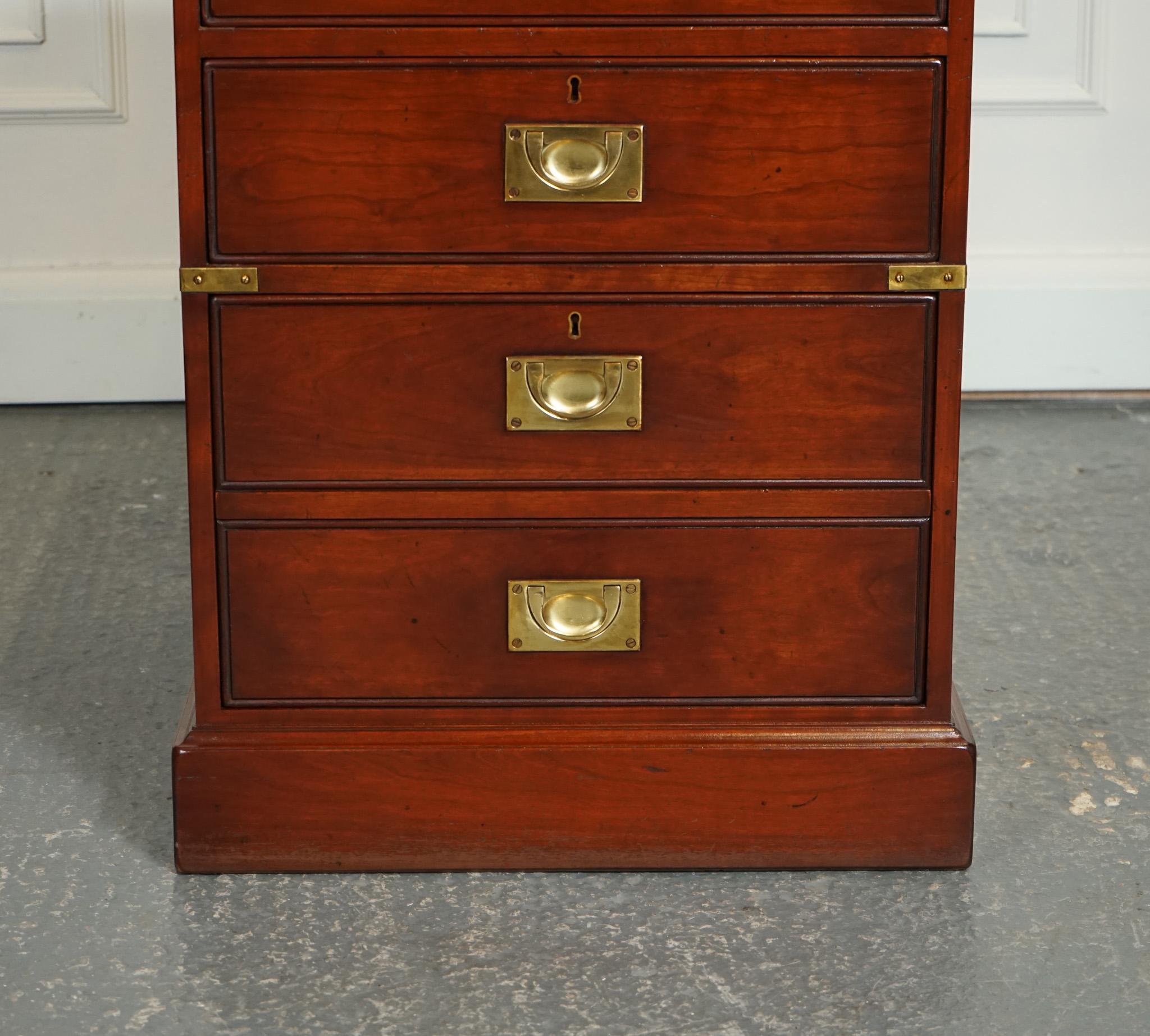 KENNEDY HARRODS MILiTARY CAMPAIGN OFFICE DRAWERS FILLING CABINET J1 (2/2) In Good Condition In Pulborough, GB